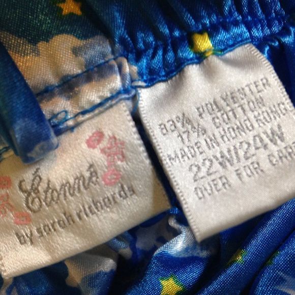 Etonne by Sarah Richards Pajama Pants Colorful 22W/24W - Picture 3 of 5